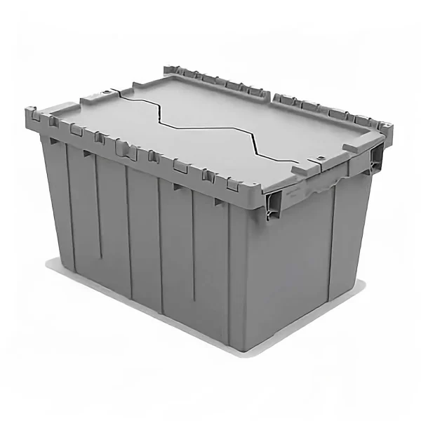 Monoflo 21x15 Attached Lid Tote | Stack/Nest Durable