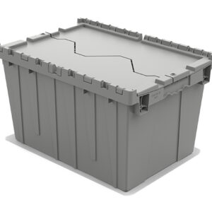 21” x 15” x 12” Monoflo Attached Lid Container