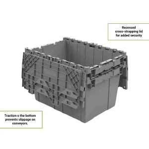 21 x 15 x 12 Monoflo Attached Lid Container